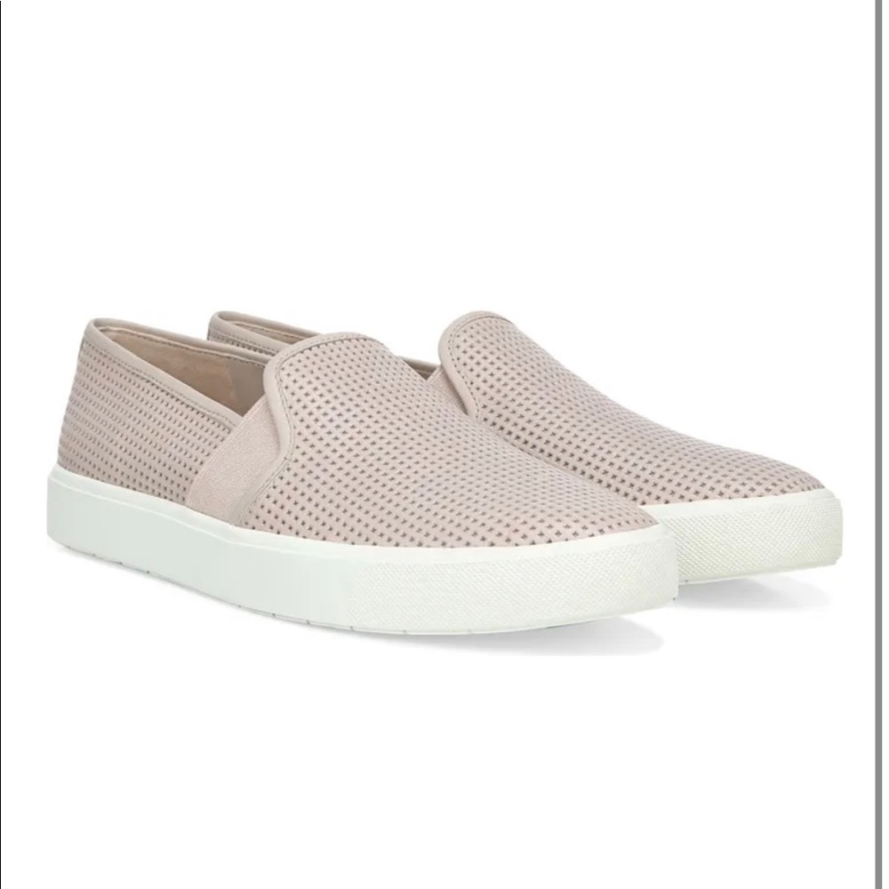 Vince Blair Perforated Leather Slip On Sneaker Size 7.5